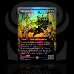 Vibrance ~Borderless Foil~ Mythic Elemental Incarnation ~ Lorwyn Eclipsed ~ ECL - Image 1