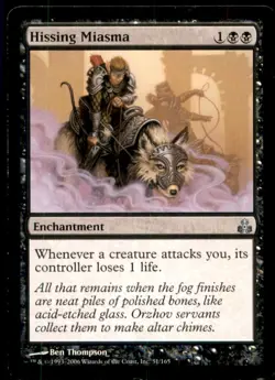 MTG Hissing Miasma LP Light Play Guildpact [2861] - Image 1