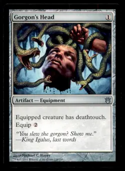 Gorgon's Head LP Light Play Born of the Gods MTG [7057] - Image 1