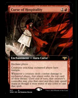 Curse of Hospitality LP Light Play Innistrad: Crimson Vow MTG [12468] - Image 1