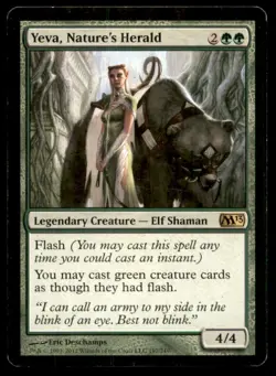 Yeva, Nature's Herald LP Light Play Magic 2013 MTG [9323] - Image 1