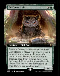 Owlbear Cub LP Light Play Commander: Battle Baldur's Gate MTG [11177] - Image 1