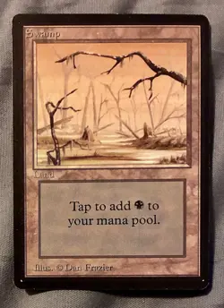 Beta - Swamp - MTG - Magic the Gathering - Image 1
