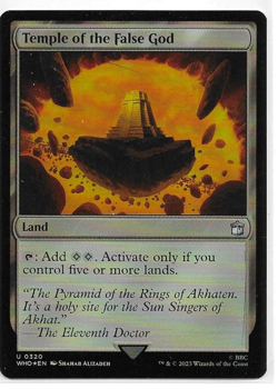 Temple of the False God (Foil) - Universes Beyond: Doctor Who - MTG - Uncommon - Image 1
