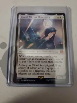 MTG Cloud, Midgar Mercenary Final Fantasy Magic the Gathering 0010 Non Foil MINT - Image 1
