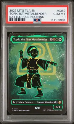 2025 MTG AVATAR: THE LAST AIRBENDER #0362 TOPH THE FIRST METALBENDER PSA 10 - Image 1