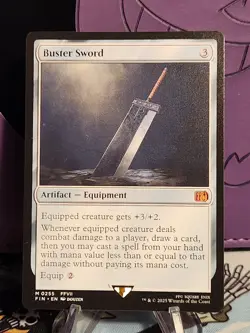 Final Fantasy MTG Buster Sword Final M 0255 Regular Mythic Rare 🔥🔥🔥 - Image 1