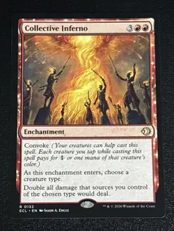 MTG Lorwyn Eclipsed Collective Inferno 0132 NM Rare - Image 1