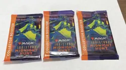 MTG: Innistrad Midnight Hunt Collector Booster Pack Lot Of 3 English See Thru! - Image 1