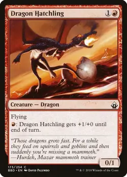 4x Dragon Hatchling MTG Battlebond NM Magic Regular Magic: the Gathering Playset - Image 1