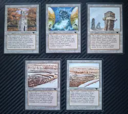 MTG Antiquities Lot of 5. Strip Mines & Urza Land. 1st Print, 1994 - Image 2