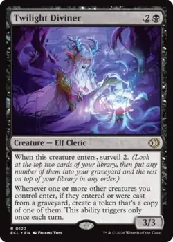 MTG Lorwyn Eclipsed - Twilight Diviner FOIL Rare (0122) NM - Image 1