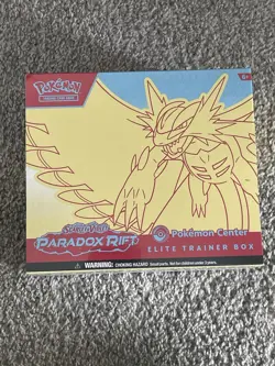 Paradox Rift Pokemon Center Exclusive Elite Trainer Box ETB Roaring Moon Sealed - Image 1