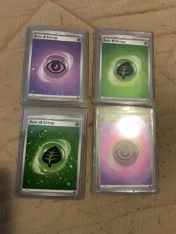 Pokemon 151 Energy 4 Holos (3 With Multiple Swirls!!!) - Image 2