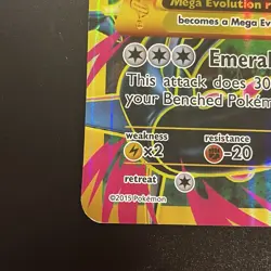 Pokemon TCG JUMBO/Oversized Mega M Rayquaza EX Full Art 98/98 XY Ancient Origins - Image 3