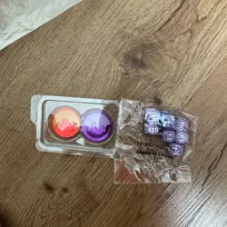 Pokemon TCG Poison and Burn - Purple and Orange Coins + PURPLE DICE - Image 1