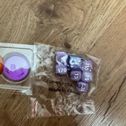 Pokemon TCG Poison and Burn - Purple and Orange Coins + PURPLE DICE - Image 2