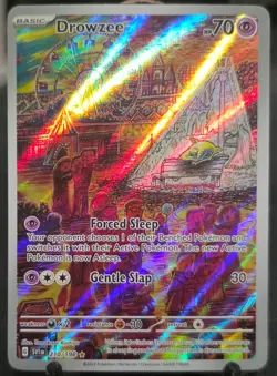 Pokemon Drowzee TCG Scarlet & Violet Base Set Holo Illustration Rare - Image 1
