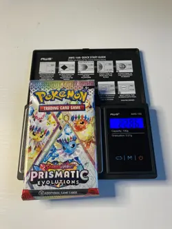 22.86g Prismatic Evolutions Pokemon Booster Pack New Sealed - Image 1