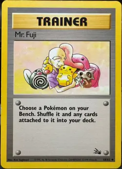 Mr. Fuji 58/62 Fossil Pokemon TCG 1999 LP - Image 1