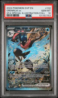 2024 POKEMON SHROUDED FABLE SPECIAL ILLUSTRATION COLLECTION GRENINJA EX PSA 10 - Image 1