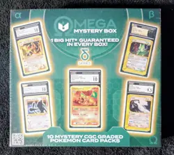 Pokemon Omega Mystery Box 10 Pack 1 Big Hit In Every Box CGC Graded - Image 1