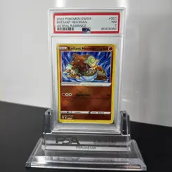 2022 POKEMON SWORD & SHIELD ASTRAL RADIANCE #027 RADIANT HEATRAN PSA 7 NM - Image 1