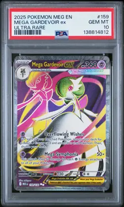 2025 POKEMON MEG EN-MEGA EVOLUTION ULTRA RARE #159 MEGA GARDEVOIR EX PSA 10 - Image 1