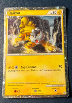 Pokemon TCG Raikou HGSS19 Black Star Promo Holo - MP - Image 1