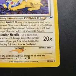 2000 Light Jolteon 48/105 - Neo Destiny Non-Holo Uncommon - Pokemon TCG - MP - Image 3