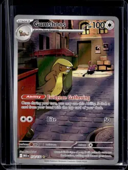 2025 Pokemon Mega Evolution Gumshoos Illustration Rare #153/132 - Image 1