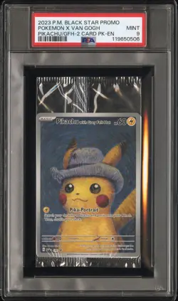 2023 POKEMON POKEMON X VAN GOGH PROMO CELLO PACK CELLO PSA 9 - Image 1