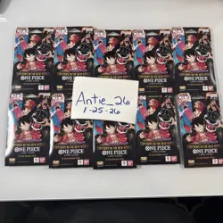 One Piece Op-09 Emperors In The New World Sleeved Booster Pack English Lot Of 10 - Image 1