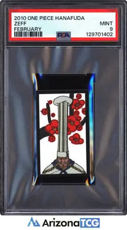 One Piece 2010 Zeff February One Piece Hanafuda PSA 9 - Image 1