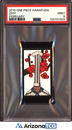 One Piece 2010 Zeff February One Piece Hanafuda PSA 9 - Image 1
