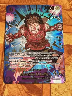 One Piece CCG Monkey D Luffy EB02-061 SEC SP - PRB02 Premium Booster - Near Mint - Image 1