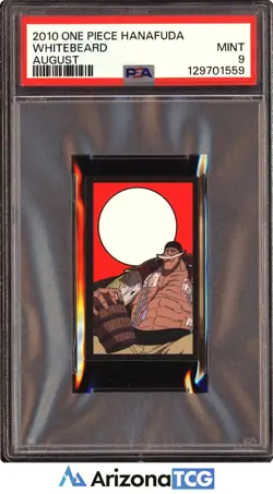 One Piece 2010 Whitebeard August One Piece Hanafuda PSA 9 - Image 1