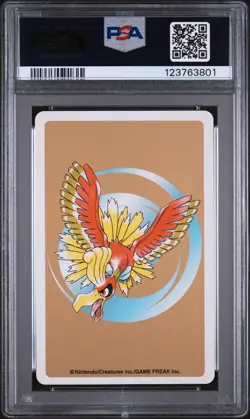 2000 POKEMON GOLD VERSION PLAYING CARDS ACE OF SPADES #250 HO-OH PSA 10 - Image 2