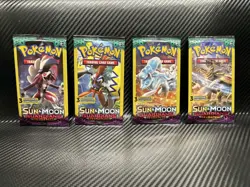 🔥Pokemon Sun & Moon Guardians Rising 3 Card Mini Booster Pack 4 Packs Art Set🔥 - Image 1