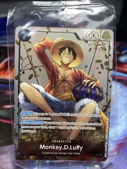 P-075 Monkey.D.Luffy Promo Card TS-02 Tin Set 02 ENGLISH SEALED IN HAND - Image 1