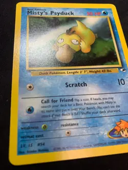 MISTY'S PSYDUCK - 054/132 - GYM HEROES - POKEMON CARD - LP - Image 2