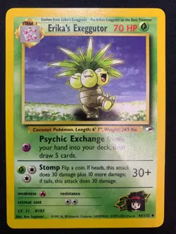 ERIKA'S EXEGGUTOR - 044/132 - GYM HEROES - POKEMON CARD - LP - Image 1