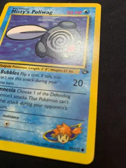 MISTY'S POLIWAG - 89/132 - GYM CHALLENGE - POKEMON CARD - LP - Image 3