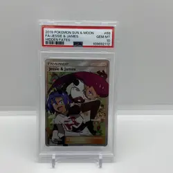 Pokemon Jesse & James Full Art Trainer Card 68/68 Hidden Fates PSA 10 Gem Mint - Image 1