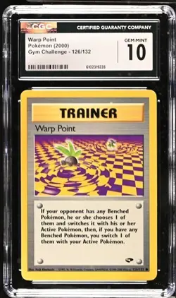 Pokemon Warp Point 2000 Gym Challenge 126/132 CGC 10 - Image 1