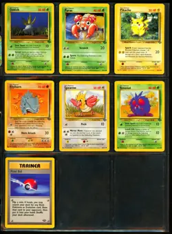 1999 Pokemon JUNGLE & FOSSIL Set COMPLETE Unlimited Edition COMMON Cards Lot NM - Image 4