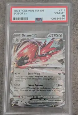 Scizor ex - 111/162 - SV05: Temporal Forces (TEF) Double Rare Holo Pokemon TCG - Image 1