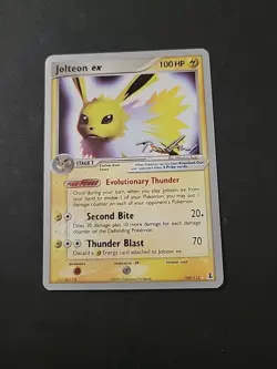 MP Pokemon TCG Jolteon EX Card World Championships 2007 Delta Species 109/113 - Image 1