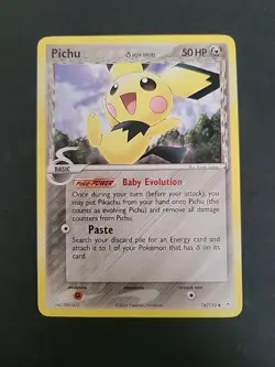 LP Pokemon Pichu Delta Species Holon Phantoms 76/110 Regular Card - Image 1