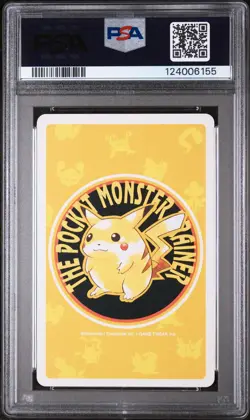 1998 POKEMON YELLOW VERSION PLAYING CARDS 4 OF CLUBS #006 CHARIZARD PSA 10 - Image 2